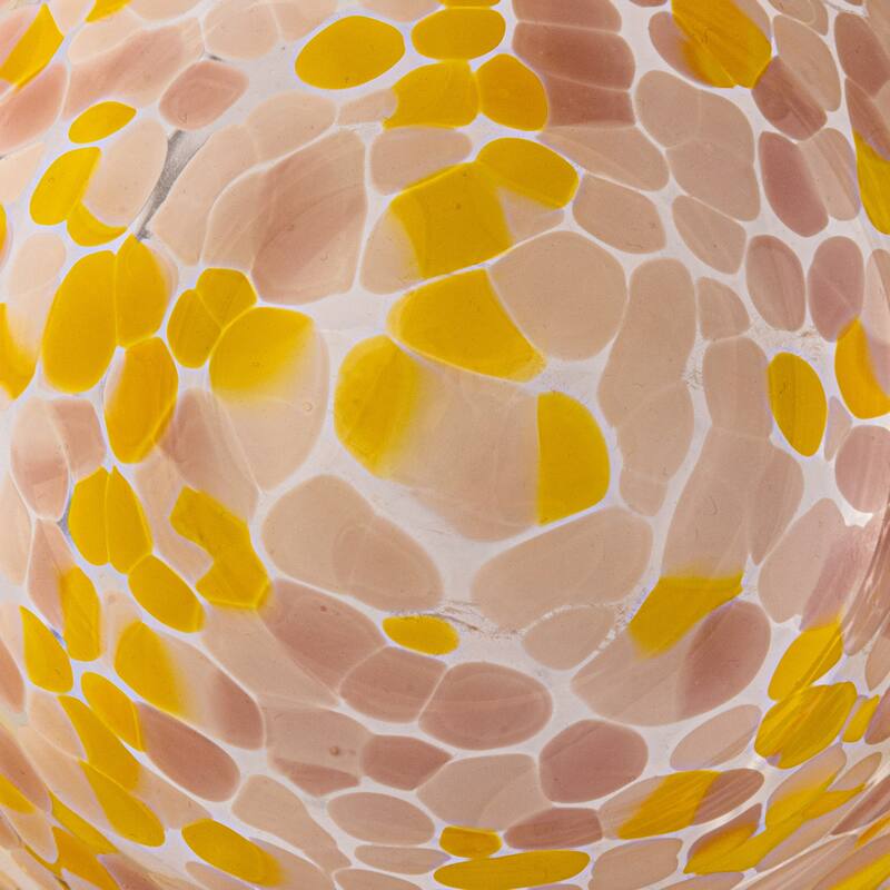 Glass Bowl with 4 Pattern Designs - 4.5"L x 4.5"W x 2.4"H