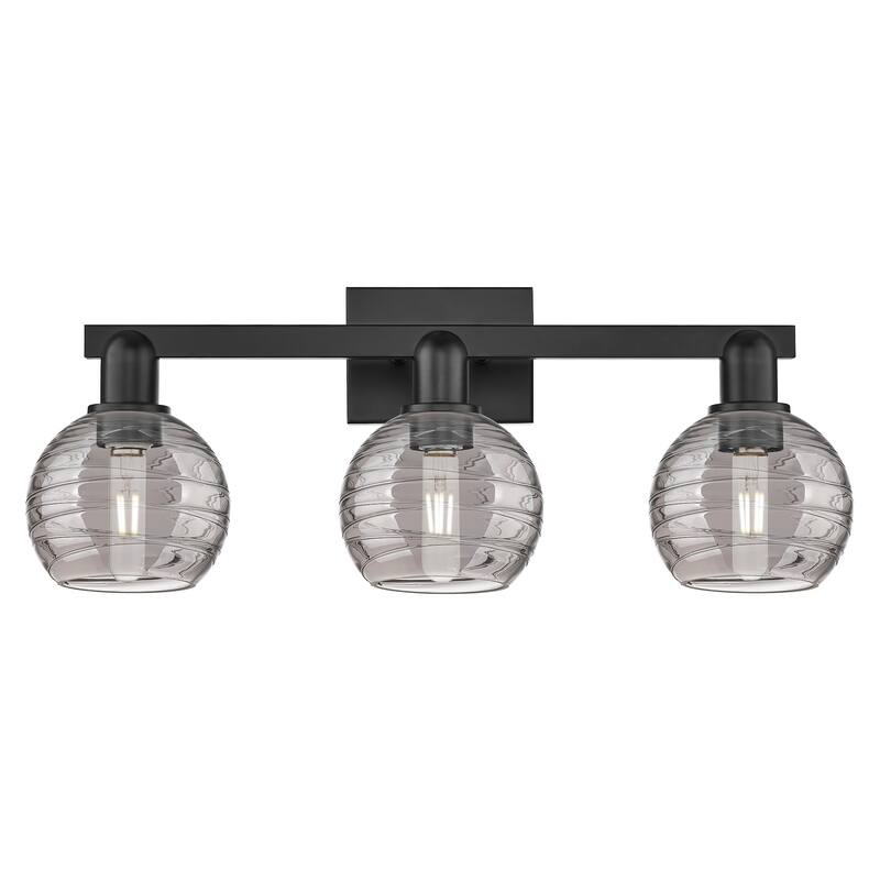 Innovations Lighting 716-3W-G1213-6SM Athens Deco Swirl 3 Light 26" - Matte Black
