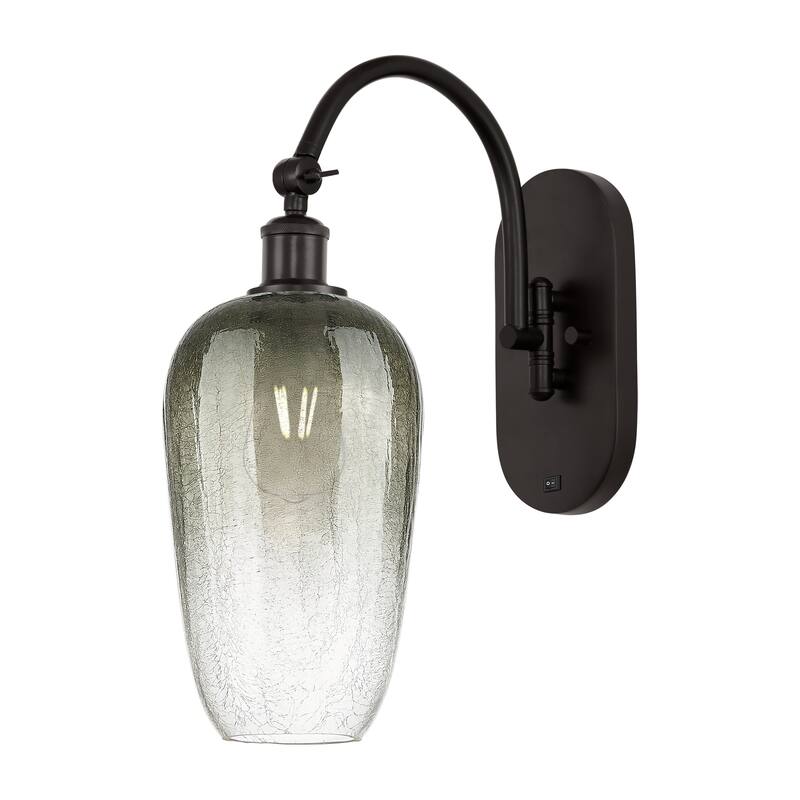 Innovations Lighting Endless Possibilities Ballston - Brookhaven Flute - 1 Light 7" Swiveling Sconce - Slate/Oil Rubbed Bronze