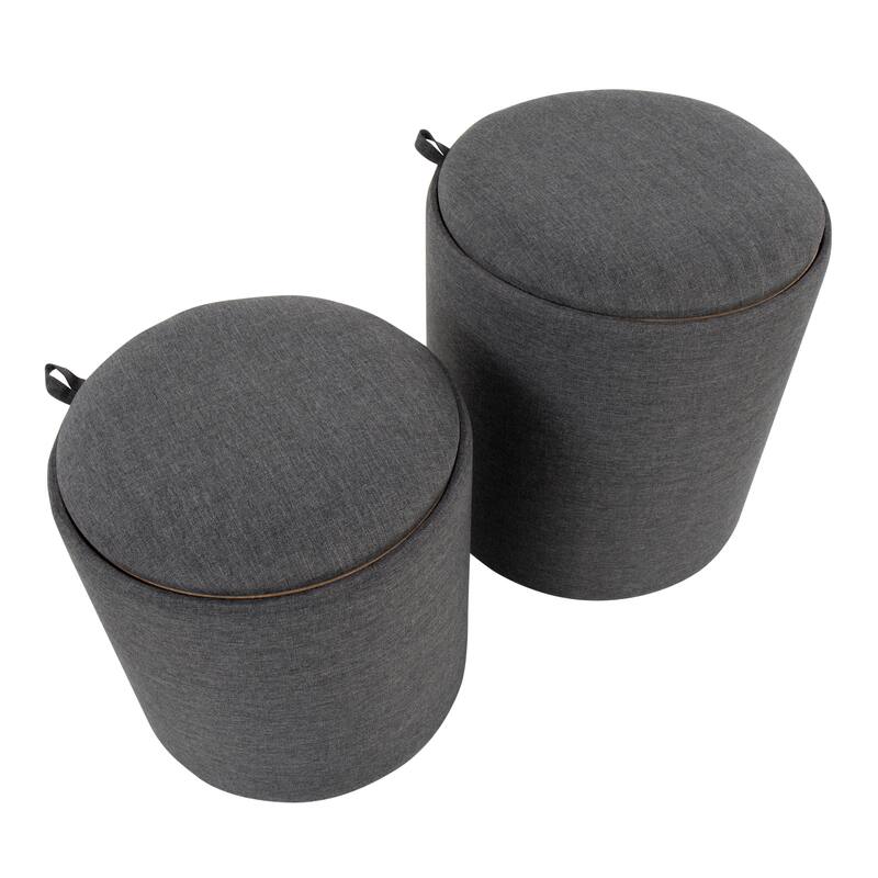 Carson Carrington Astrid Tray Top Nesting Ottoman Set