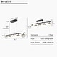 preview thumbnail 5 of 9, Modern Minimalist 5-Light Black Gold LED Chandelier 35.5'' Linear Kitchen Island Pendant Lights for Dining Room