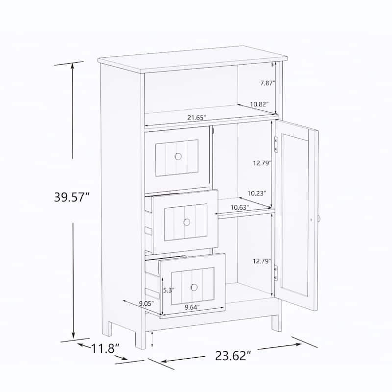 Bathroom Standing Storage Cabinet