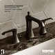 preview thumbnail 26 of 29, Karran Woodburn Widespread Three-Hole 2-Handle Bathroom Faucet with Matching Pop-Up Drain