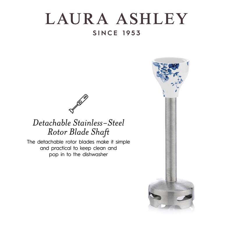 Laura Ashley powered by VQ 4-in-1 Hand Blender China Rose