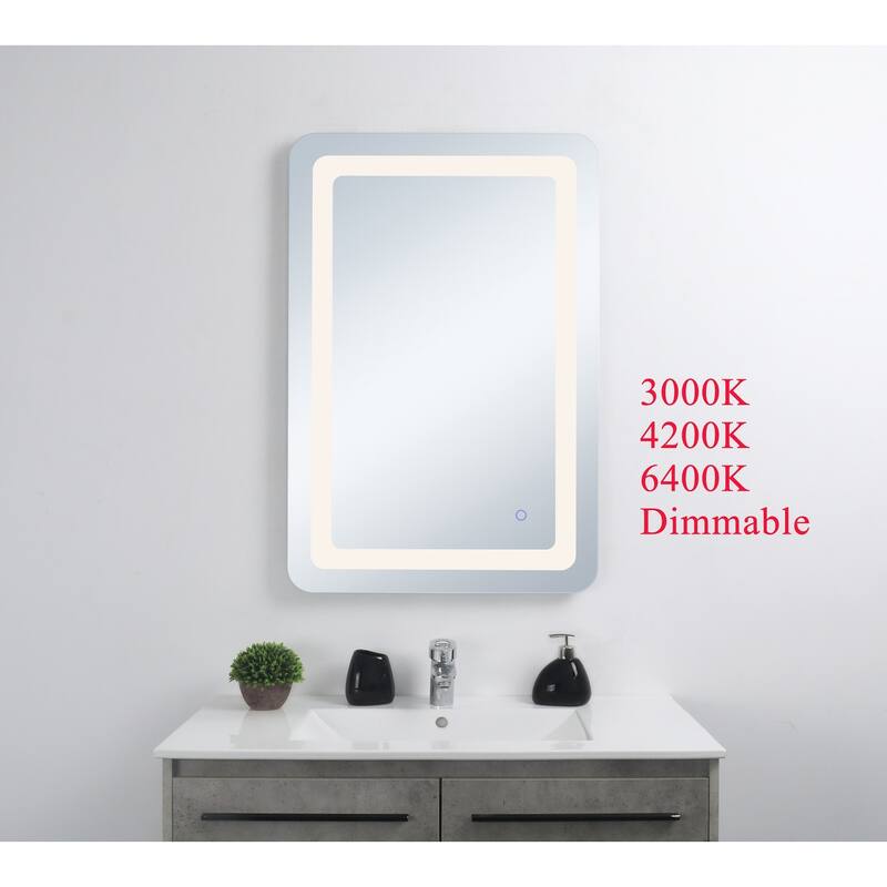Indigo Home 18in x 30in soft edge LED mirror