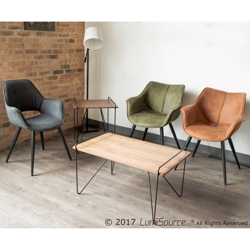 LumiSource Wrangler Contemporary Accent Chair (Set of 2)