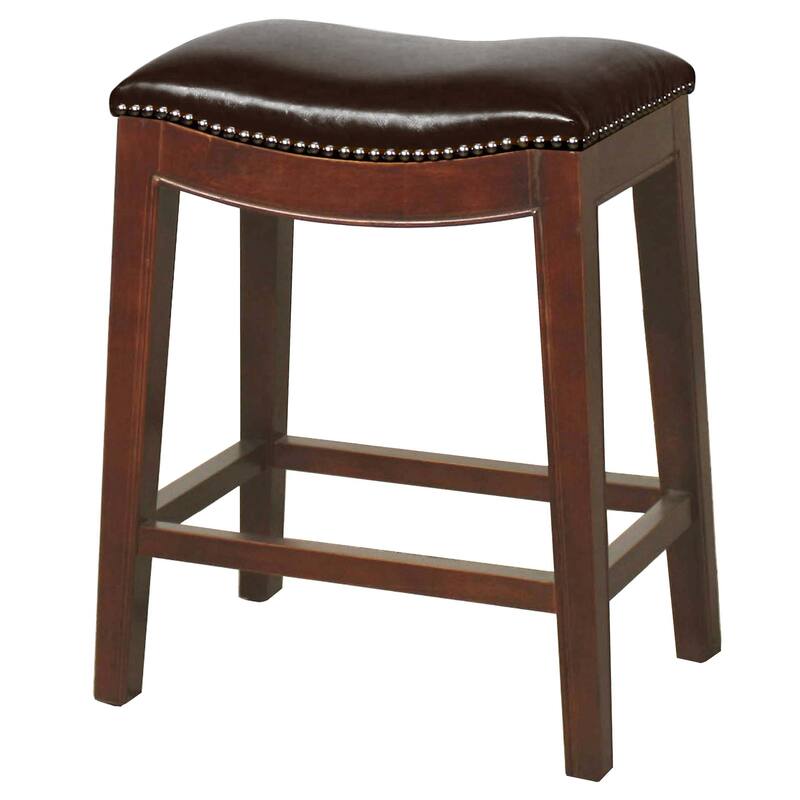 NPD Furniture Elmo Bonded Leather Counter Stool - Brown