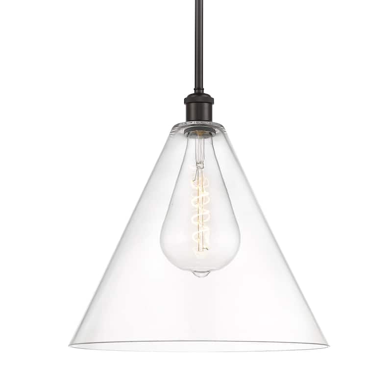 Innovations Lighting 516-1S-17-16 Berkshire Pendant Berkshire 16" Wide - Oil Rubbed Bronze / Clear