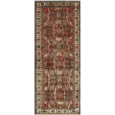 Fine Vintage Distressed Aretha Charcoal/Ivory Runner - 3'0" x 7'6"