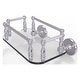 preview thumbnail 9 of 16, Allied Brass Prestige Skyline Collection Wall Mounted Glass Guest Towel Tray Satin Chrome
