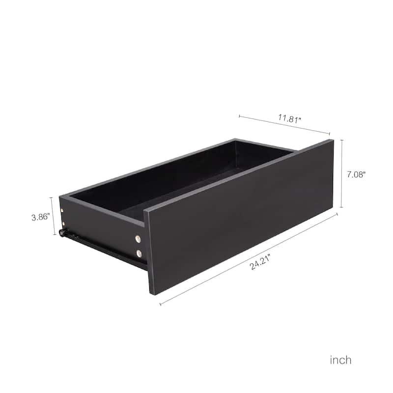 Roomfitters 4-Drawer Chest of Drawers Without Handle, Modern Minimalist Storage Cabinet, Bedroom Organizing Unit