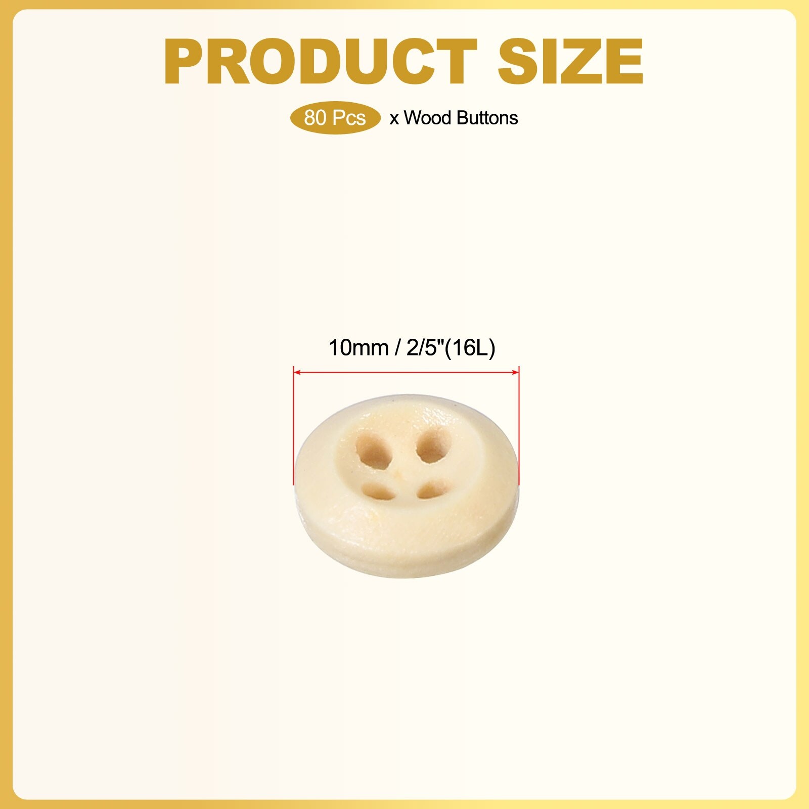 Wooden Buttons Wood Sewing Button Round Handmade Ornament Buttons for DIY Crafts Sewing Clothing Decoration Bag