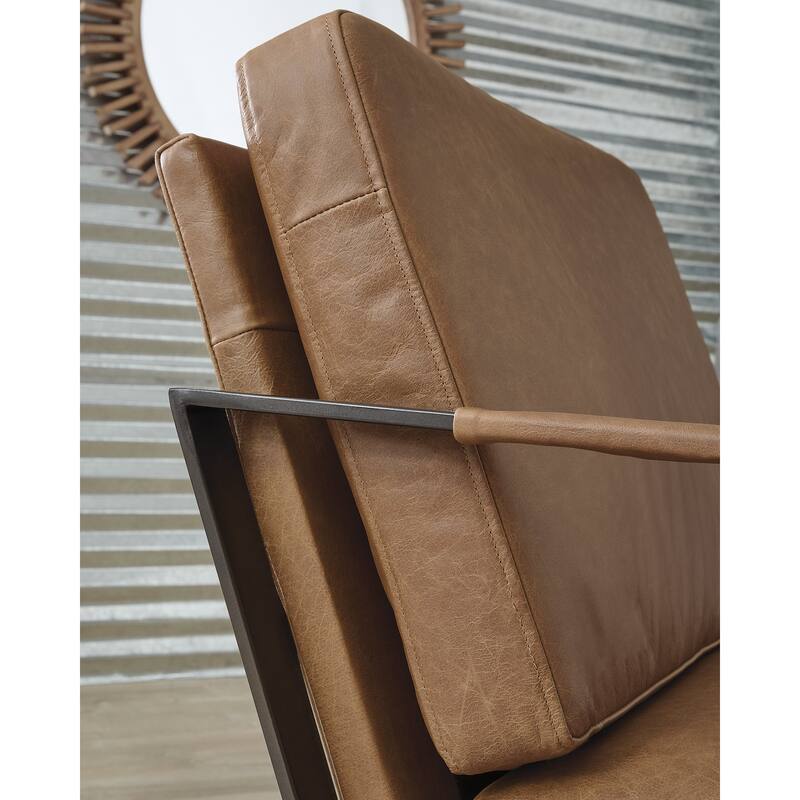 Signature Design by Ashley Garronmont Brown/Black Accent Chair - 29.5" W x 28.63" D x 34" H