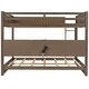 preview thumbnail 12 of 22, Queen over Queen Size Bunk Bed with Ladder and Cabinets, Multifunctional Kids Teens Storage Bed Frame with USB Port