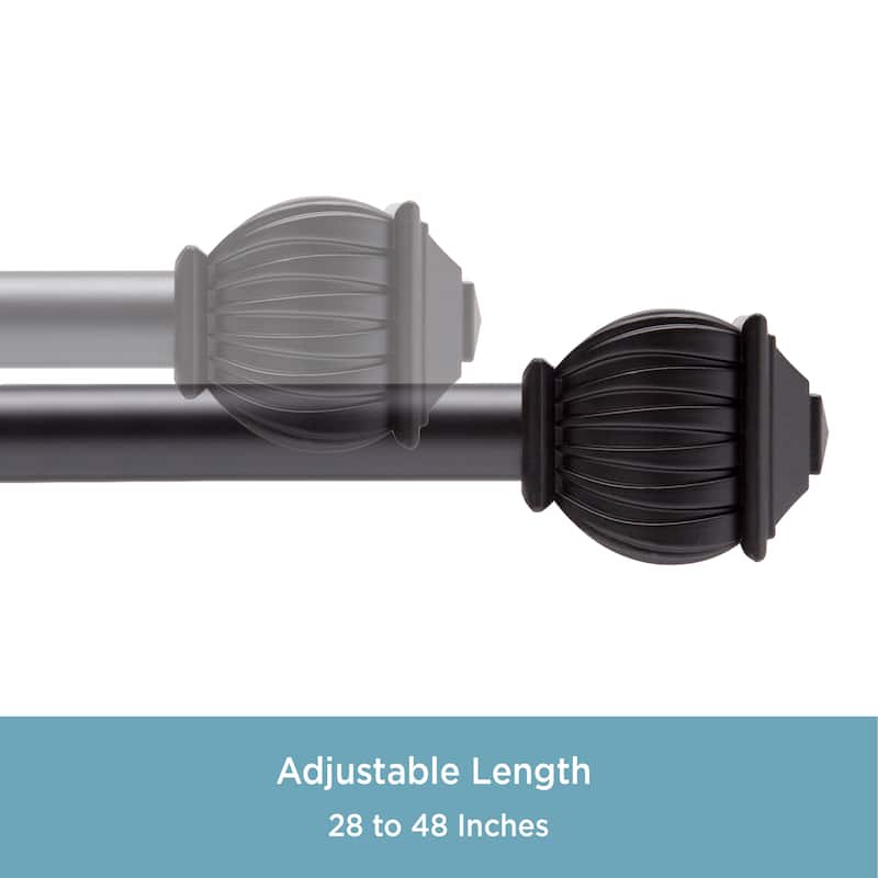 Kenney® Benji 5/8" Standard Decorative Window Curtain Rod