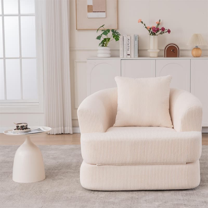 Folding Single Accent Chair Recliner Convertible Sleeper Sofa Bed, Space-Saving Lounge Chair Floor Chair