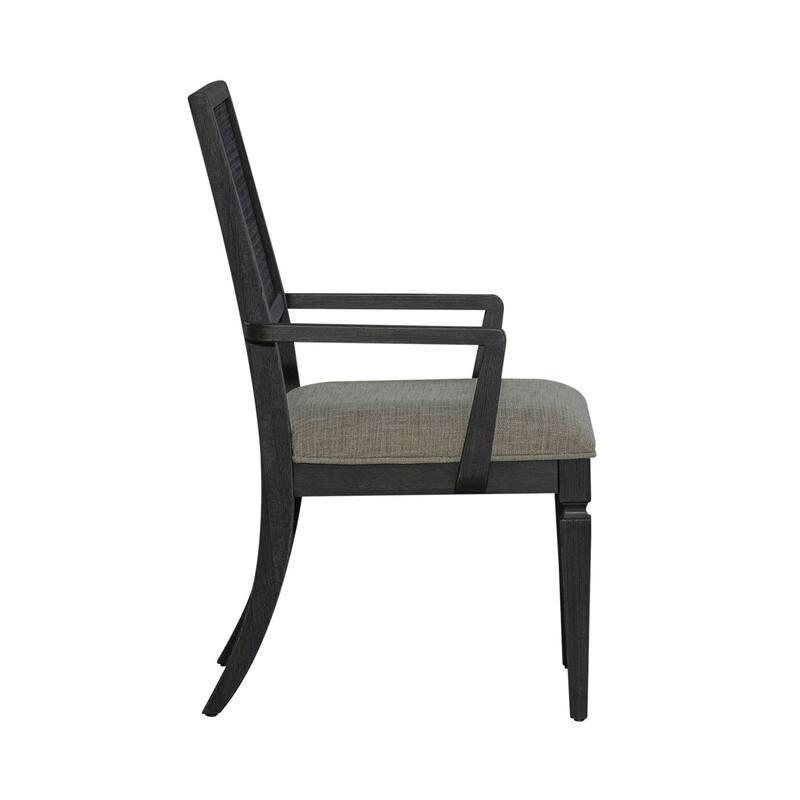 Caruso Heights Blackstone Panel Back Arm Chair (Set of 2)