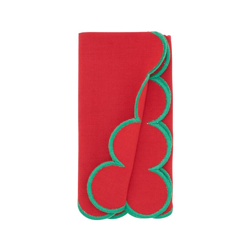 Sweet Edge Scalloped Napkin (Set of 4) - 20"x20"