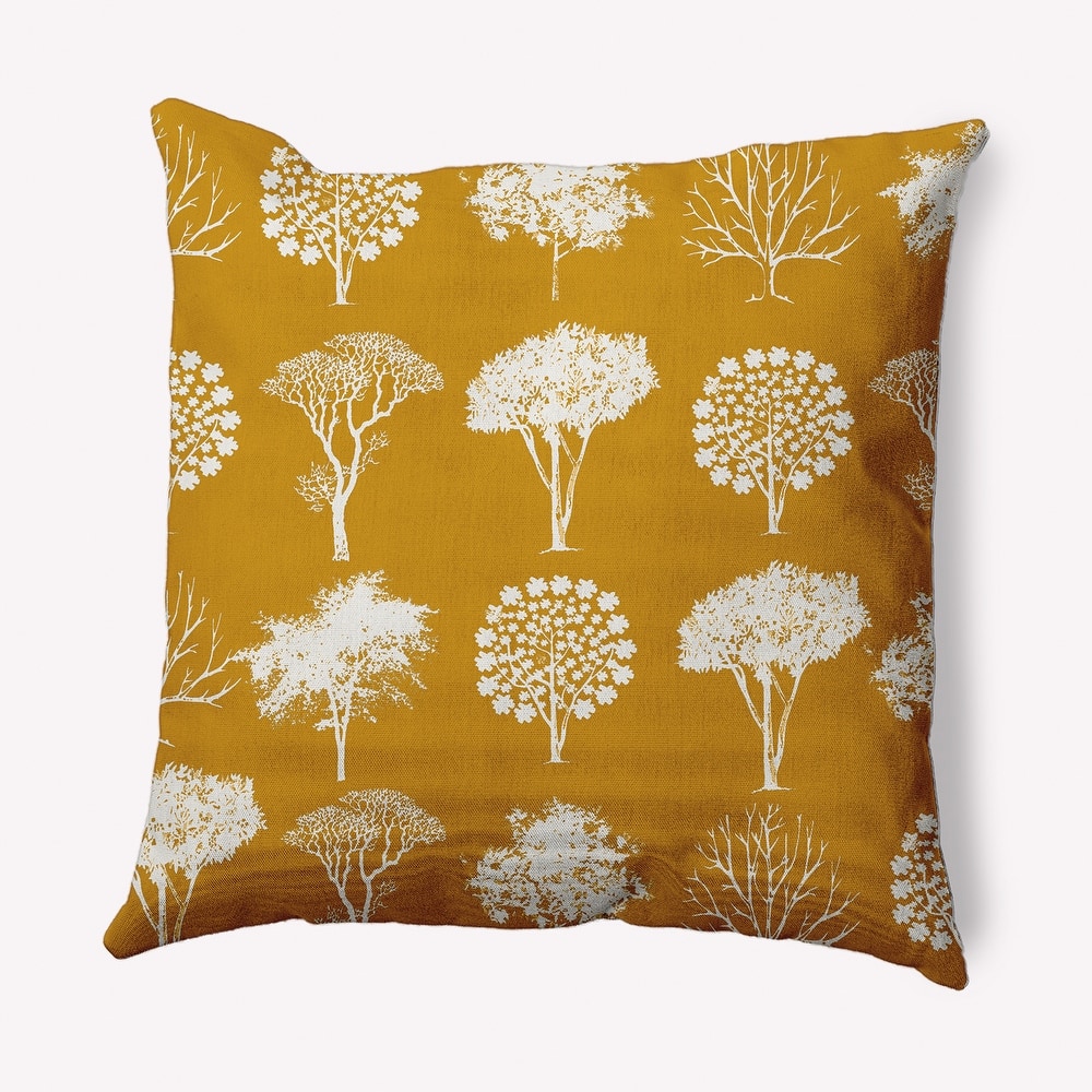 Field of Trees Decorative Throw Pillow