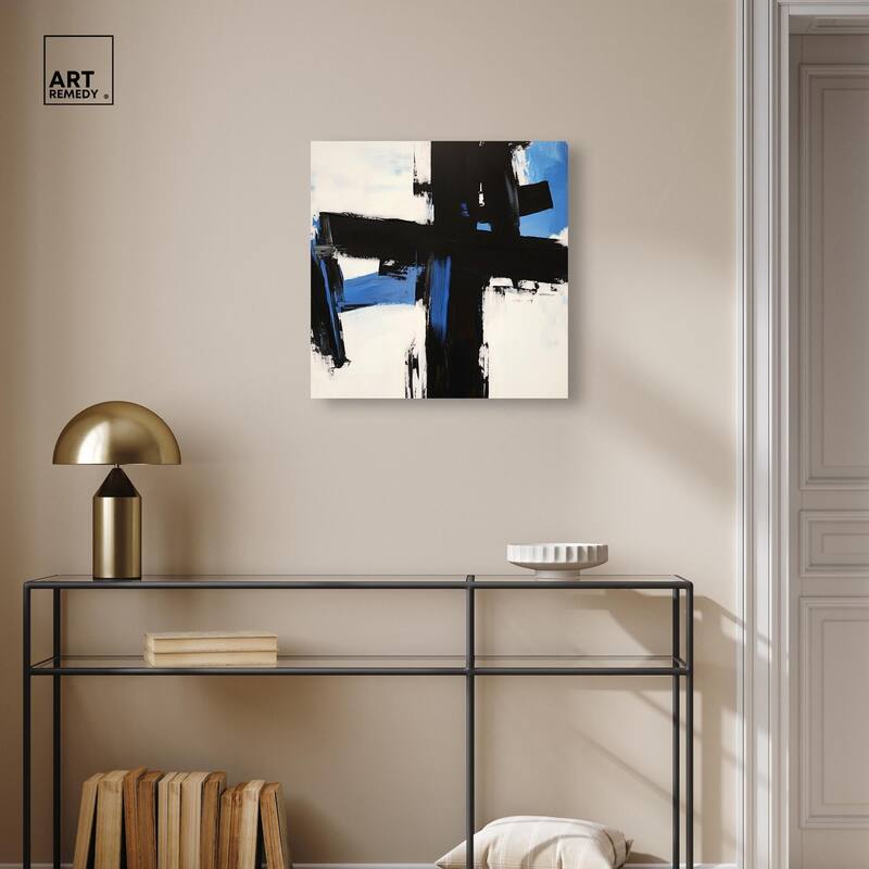 Blue Streak II Canvas by Art Remedy, Gallery Wrapped