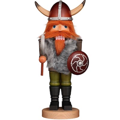 16.5” Viking Christmas Handmade Wooden Nutcracker