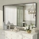 preview thumbnail 47 of 141, Apmir Metal Frame Tempered Glass Bathroom Vanity Mirror for Wall, Cloakroom, Bedroom