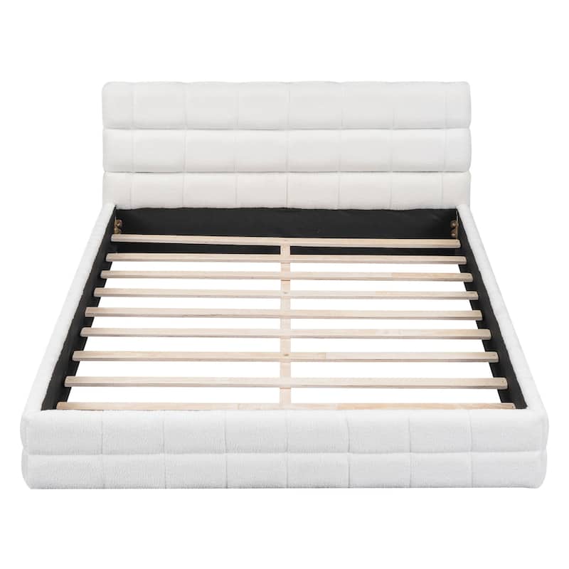 Velvet Upholstered Platform Bed