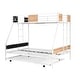preview thumbnail 4 of 5, Metal Twin over Full Bunk Bed with Trundle/ Heavy-duty Sturdy Metal/ Noise Reduced/ Safety Guardrail/ Wooden Decoration