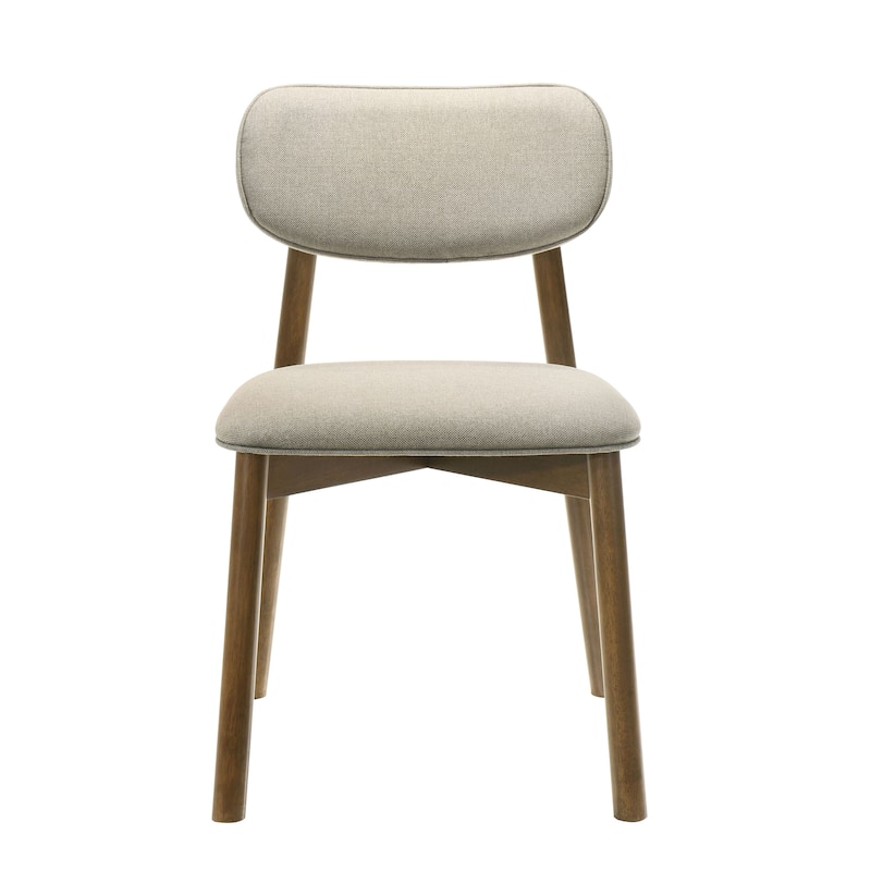 Furniture of America Megan Midcentury 7-Piece Walnut Wood Dining Table Set