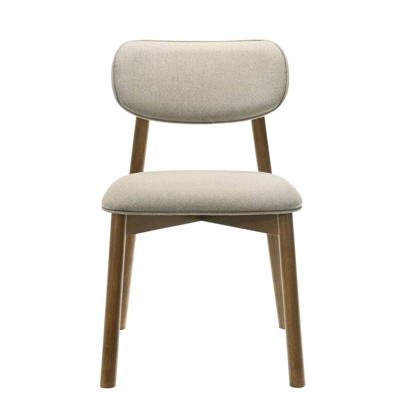 Furniture of America Megan Midcentury Walnut Wood Dining Chairs (Set of 2)