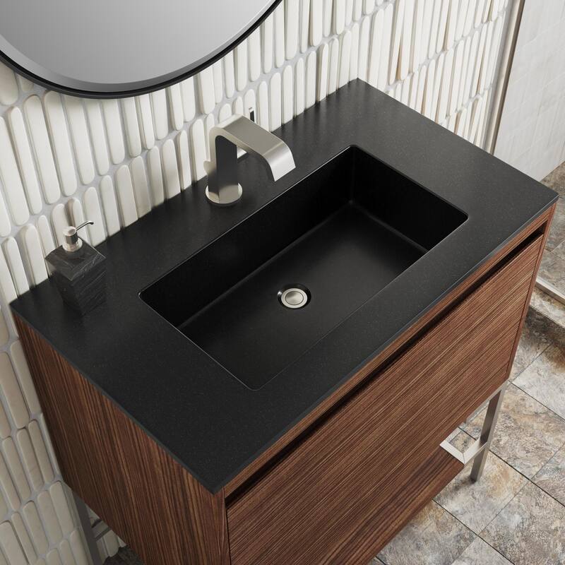 James Martin Vanities 805-V31.5-BN-CH Mantova 32" Single Basin Poplar