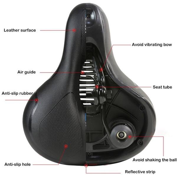 Hollow Ergonomic Bicycle Seat Breathable Memory Sponge Bike Saddle - Bed  Bath & Beyond - 36901368