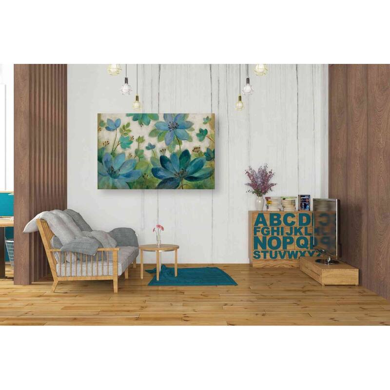 Epic Graffiti 'Peacock Bloom' by Silvia Vassileva, Canvas Wall Art