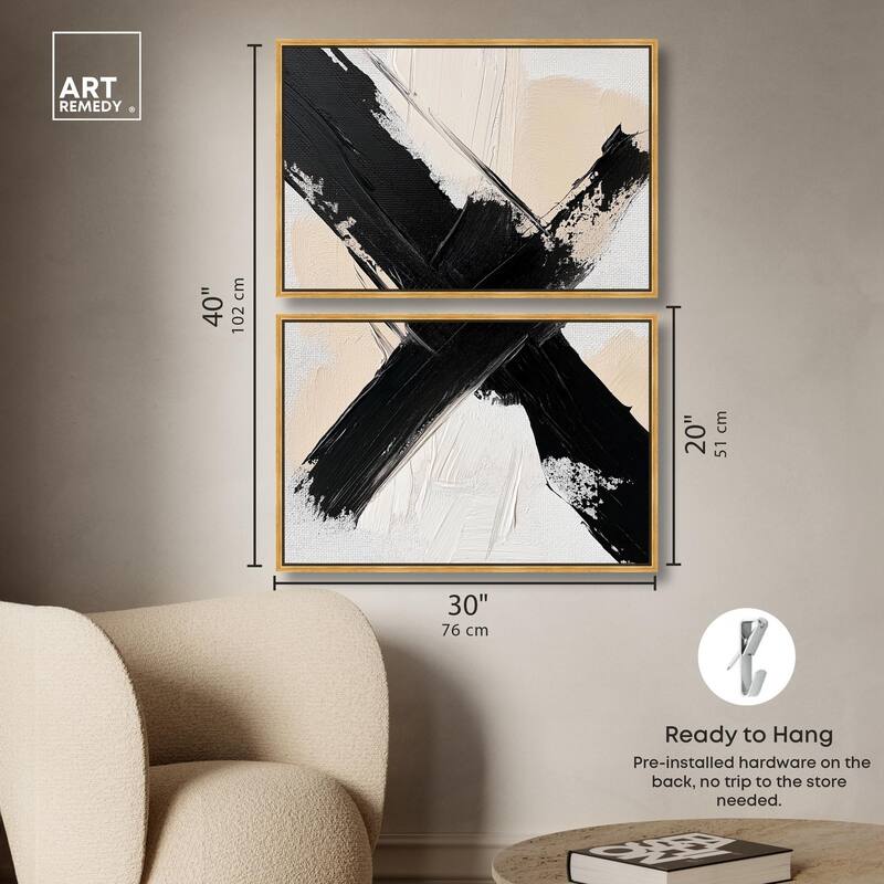 Graphic Impact I Canvas Set of 2 by Art Remedy