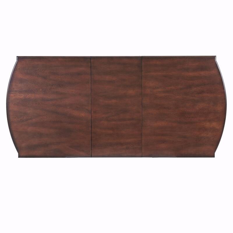 Rustic Dining Table Set - 6-Piece with Removable Leaf, 4 Chairs + 1Bench