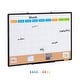 preview thumbnail 3 of 67, White/Enclosed/Large Cork Board Monthly Calendar Whiteboard & Cork Board Combo 36"x24" - Monthly Calendar Whiteboard