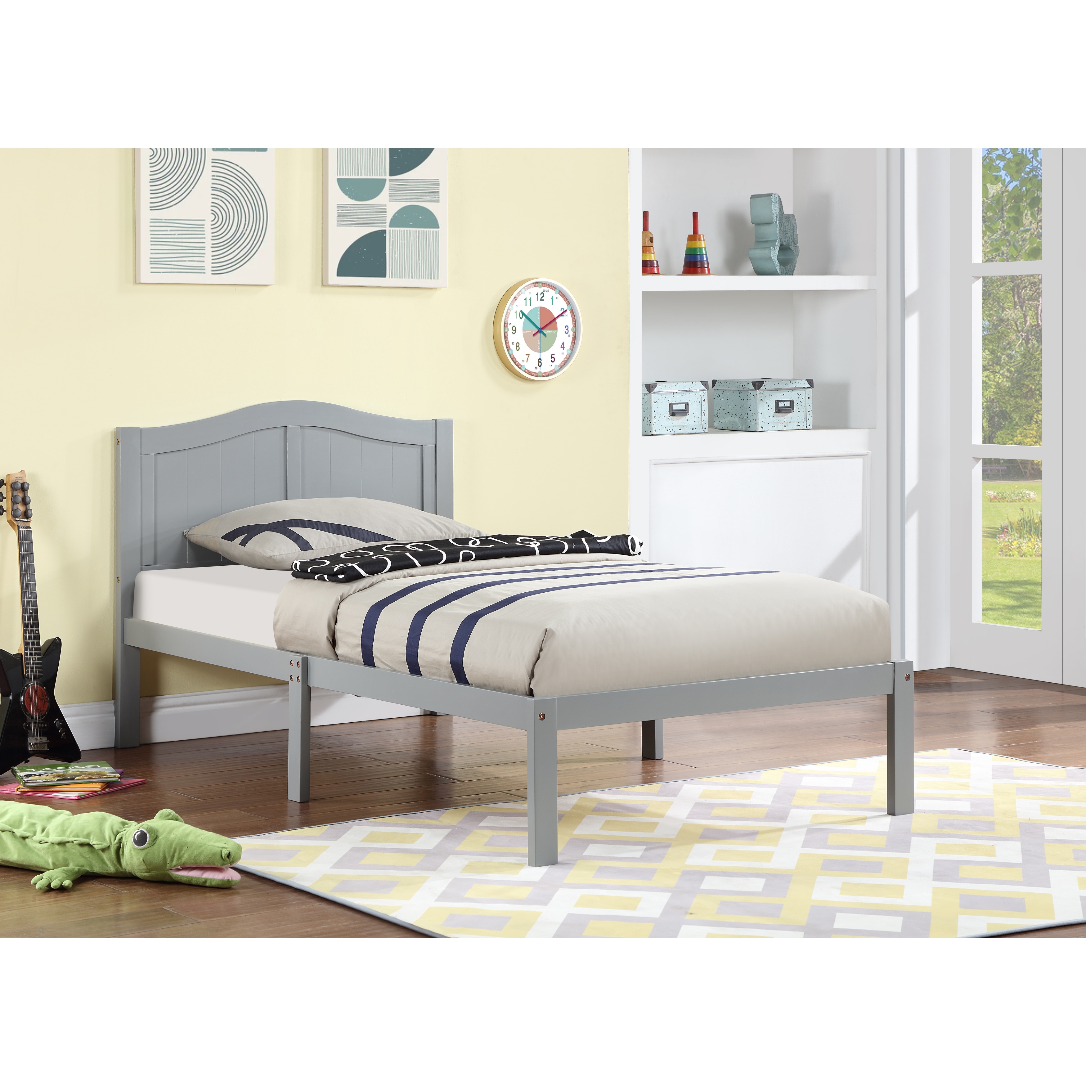 Twin Bed Frame Walmart Kid Bedroom Sets Costway Kids Children PU