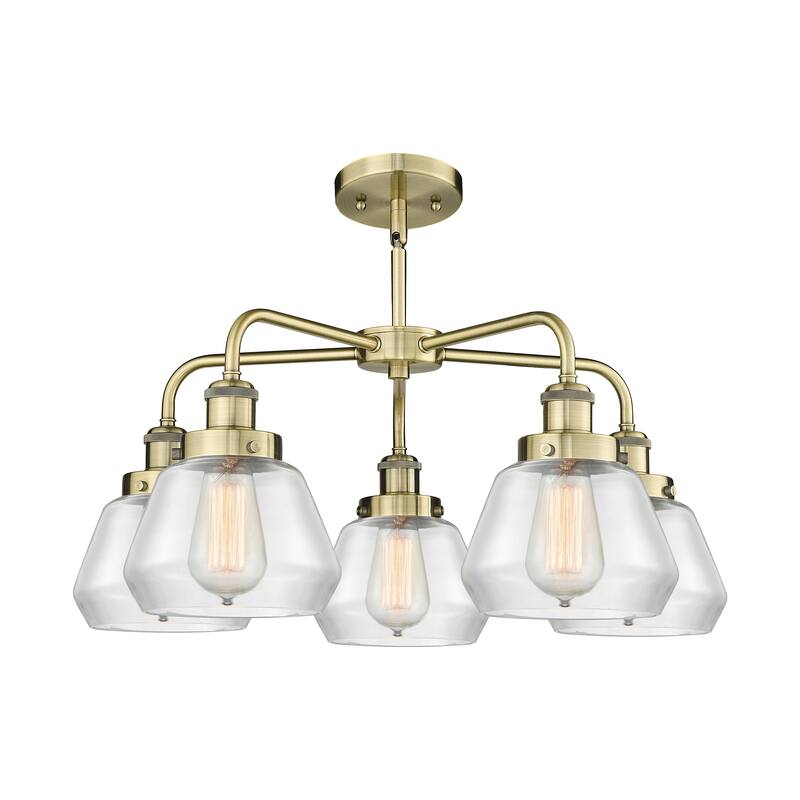 Innovations Lighting Fulton - 5 Light 25" Stem Hung Chandelier