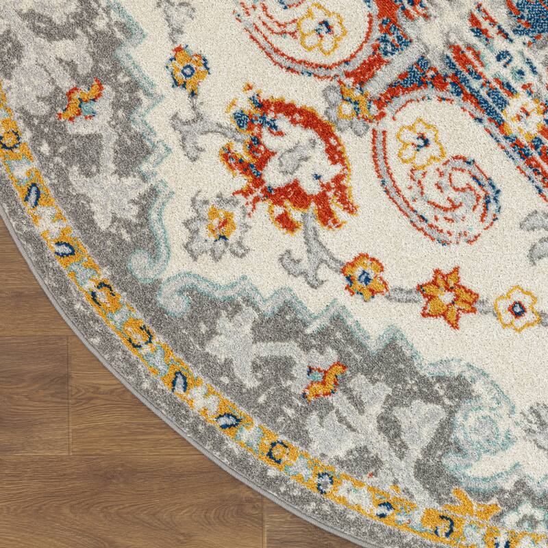 Nourison Passion Indoor only Multicolored Persian Area Rug