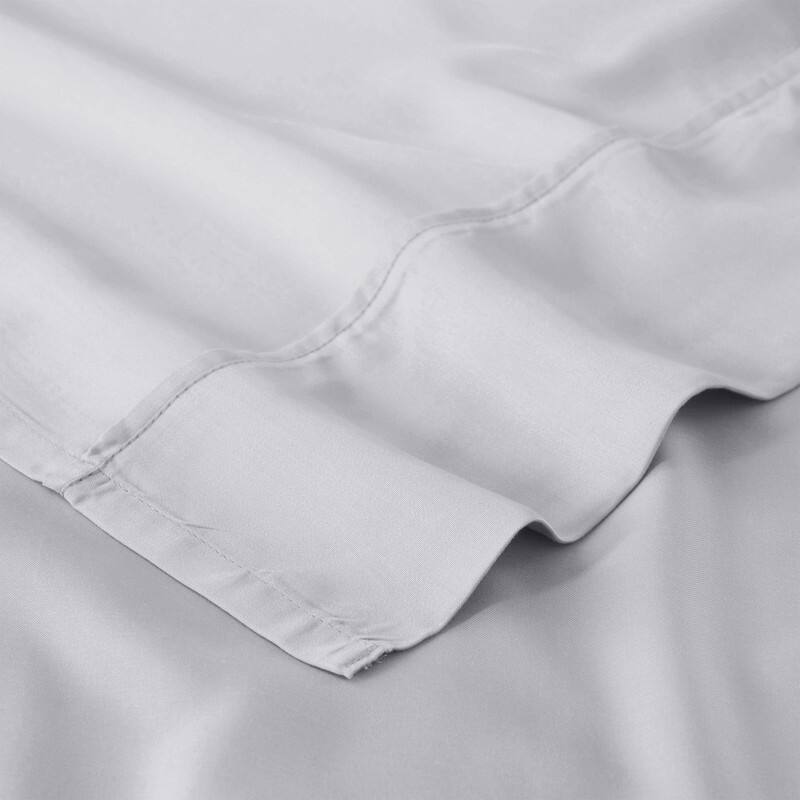 Blue Nile Mills 4 Piece Rayon From Bamboo Sheets 300 Thread Count - Solid Deep Pocket