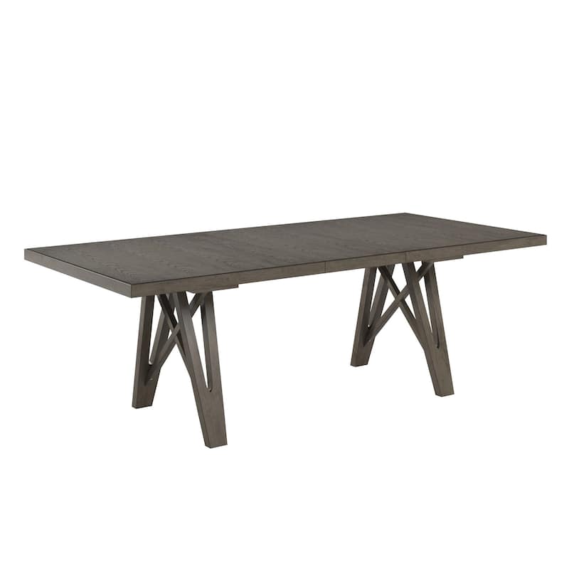 Harstad 72"-90" Wood Finish Extendable Dining Set by iNSPIRE Q Modern