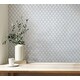 preview thumbnail 2 of 5, Fine Decor Santina Natural & Grey Trellis Wallpaper