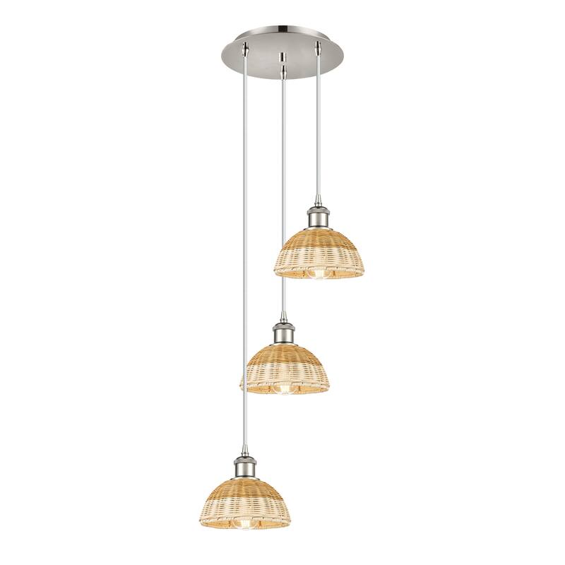 Innovations Lighting Endless Possibilities Ballston - Bristol Natural II - 3 Light 14" Cord Hung Multi Pendant - Polished Nickel