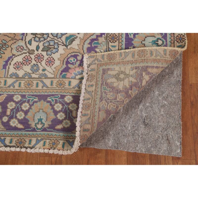 Tabriz Persian Vintage Area Rug Handmade Bedroom Wool Carpet - 6'6"x 9'8"