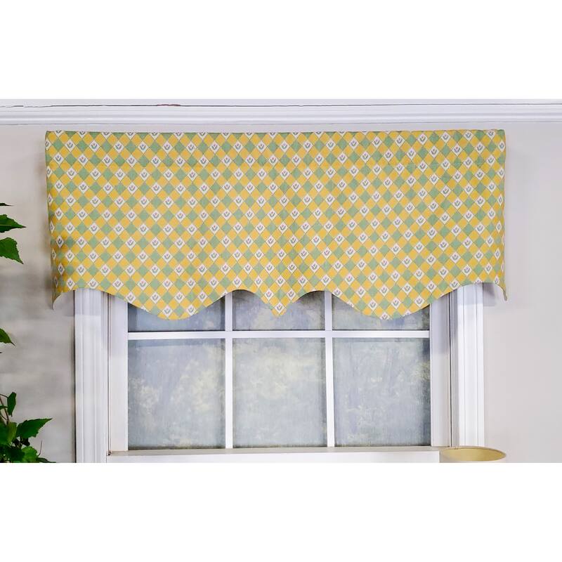 RLF Home Design Petite Flower Regal Window Valance