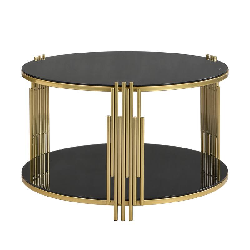 Modern Black Mirror Coffee Table