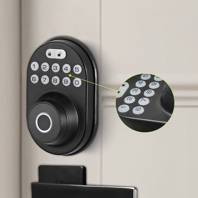 Smart Lock with Fingerprint and Hidden Keypad