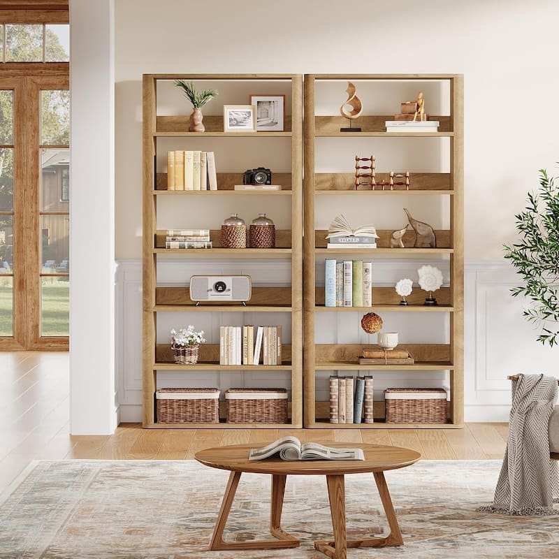 70.9" Tall Bookcase, 6-Tier Open Bookshelves and Bookcases with Storage Shelves