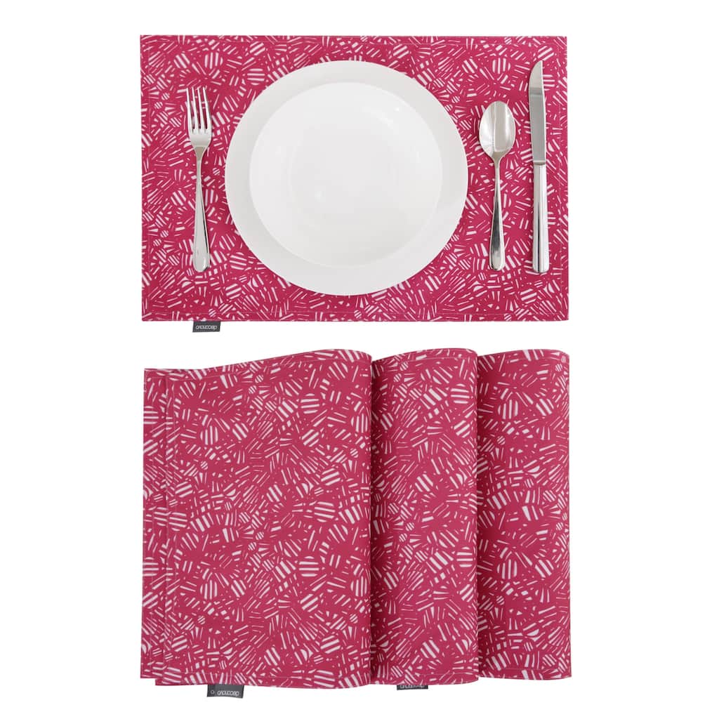 Deconovo Double-Faced Oxford Water Resistant Placemats (4-Pack)