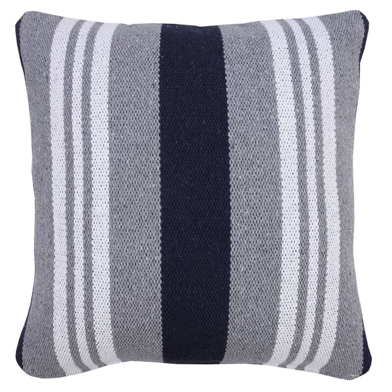 Sevita Classic Coastal Club Double Striped Throw Pillow